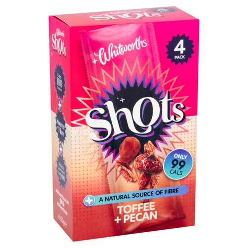 Whitworths Shots Snack Pack Toffee Pecan