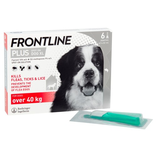 FRONTLINE Plus Flea & Tick Treatment XL Dog 40-60kg