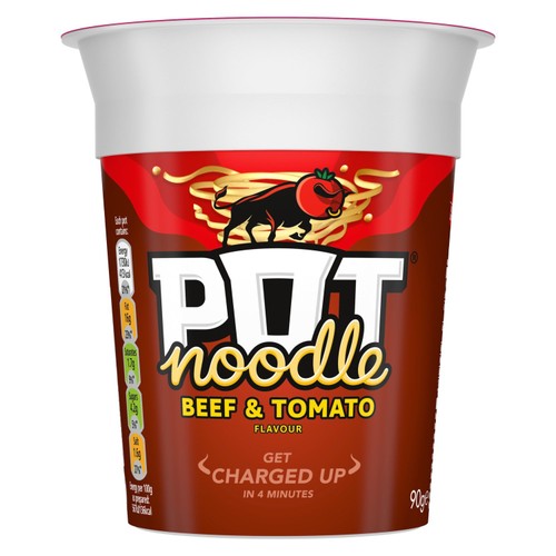 Pot Noodle Beef & Tomato Instant Noodles