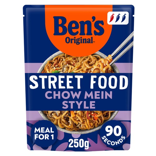 Ben's Original Street Food Microwave Noodles Chow Mein Style