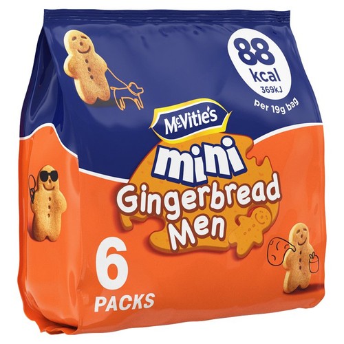 McVitie's Mini Gingerbread Men Biscuits Multipack
