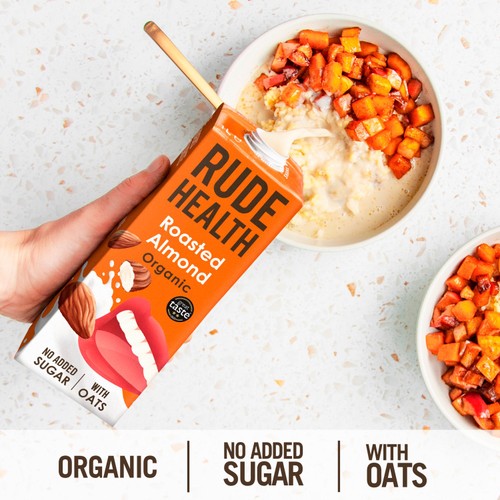 Rude Health Organic Roasted Almond Oat Drink Longlife