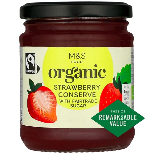 M&S Organic Fairtrade Strawberry Conserve