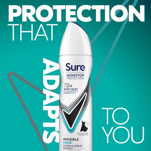 Sure Women 72hr Nonstop Protection Invisible Aqua Antiperspirant Deodorant