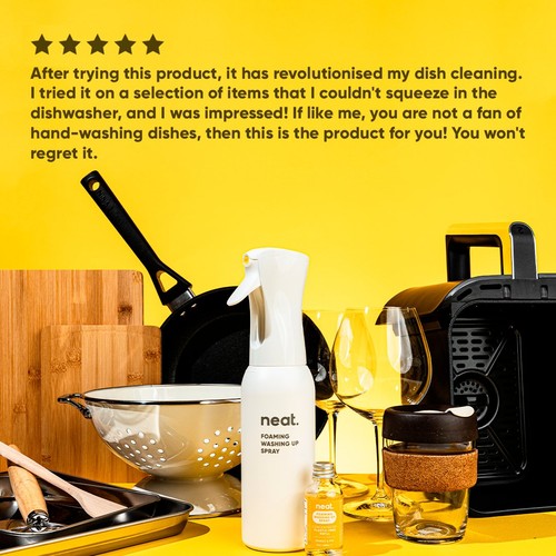 Neat Foaming Washing Up Spray Starter Pack Mango & Fig