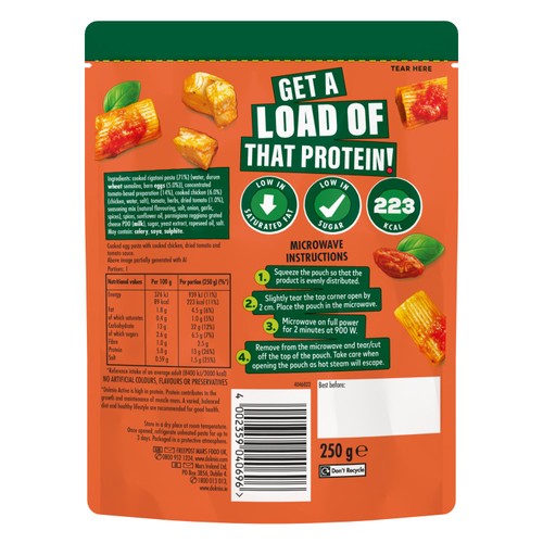 Dolmio Active Sundried Tomato and Chicken High Protein Instant Pasta Meal