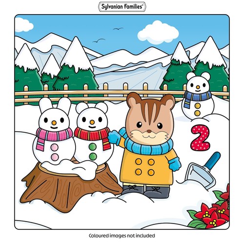 Sylvanian Families Cosy Christmas Adorable Advent Calendar Colouring