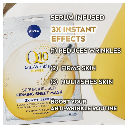 NIVEA Q10 Power Anti-Wrinkle Face Sheet Mask