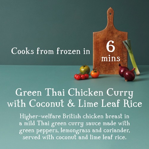 COOK Green Thai Chicken Curry with Coconut & Lime Leaf Rice for 1