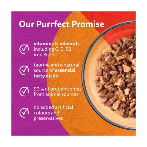 Whiskas 1+ Duo Meaty Combos Adult Wet Cat Food Pouches in Jelly