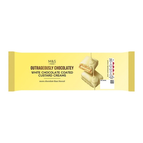 M&S White Chocolate Coated Custard Creams