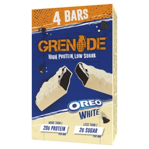 Grenade Oreo White Protein Bar - Cocoa & Biscuit 4 x 60g