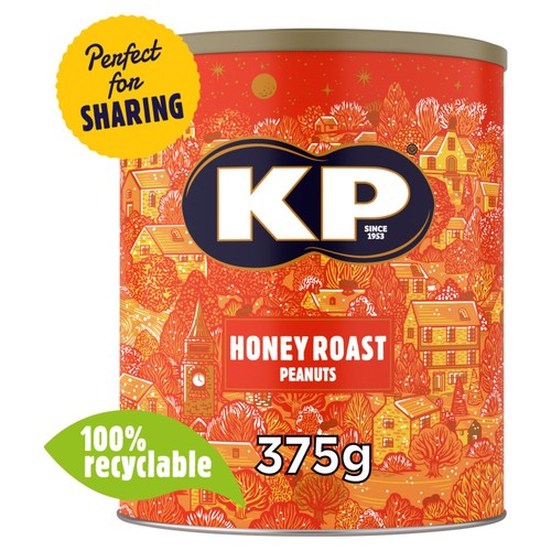 KP Nuts Honey Roast Peanuts Tin