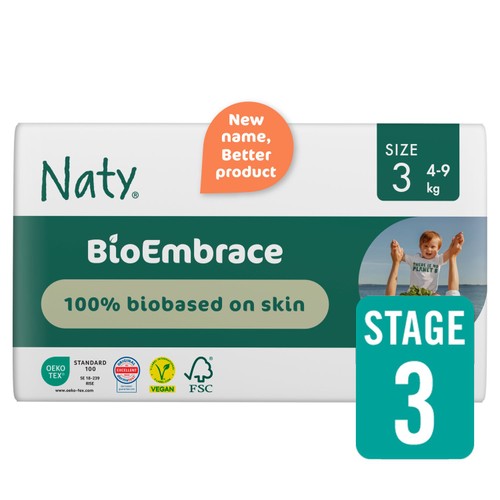 Naty BioEmbrace Big Pack Nappies Size 3 (4-9kg)