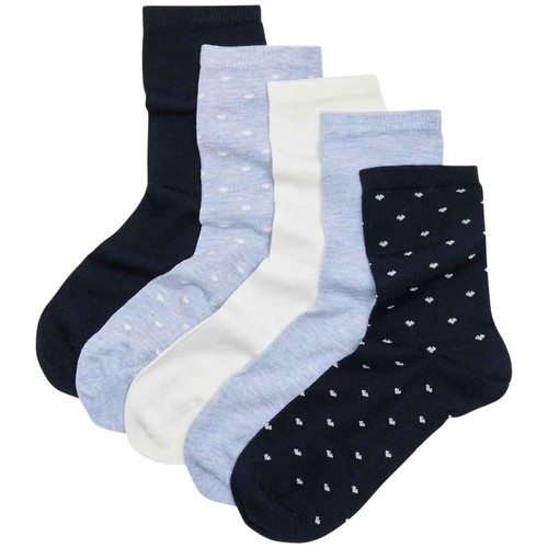 M&S Womens Supersoft Ankle High Socks, 6-8, Blue Mix