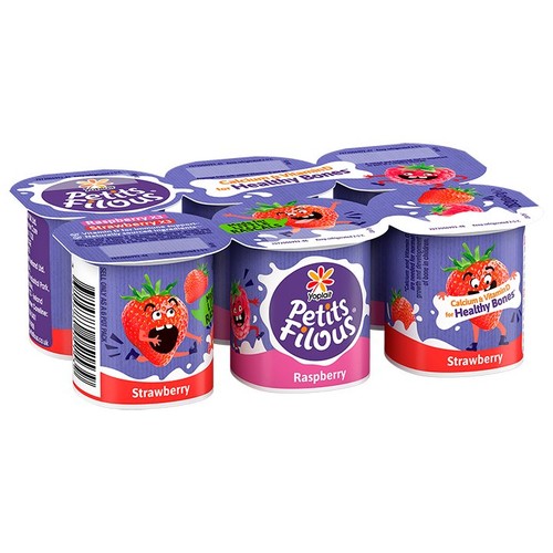 Petits Filous Kids Strawberry & Raspberry Yoghurt Pots