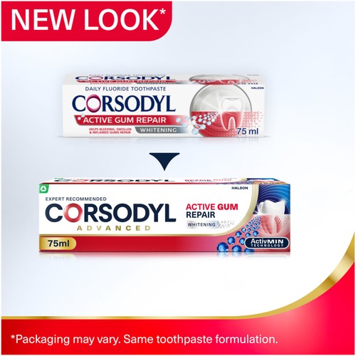 Corsodyl Active Gum Repair Toothpaste Whitening