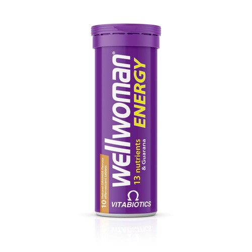 Vitabiotics WellWoman Orange Energy Effervescent Tablets 