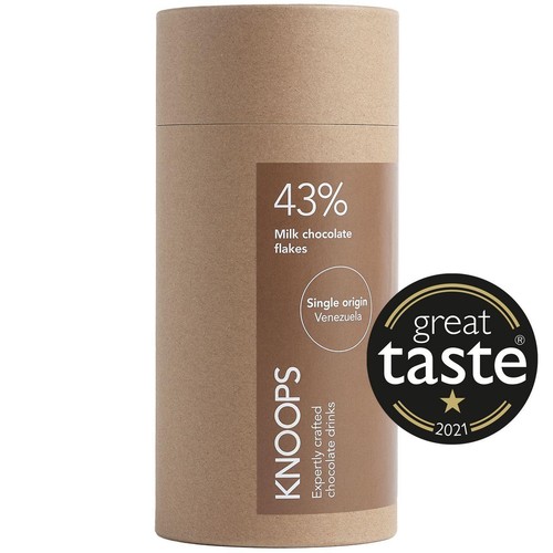 Knoops 43% Milk Hot Chocolate Flakes Tube
