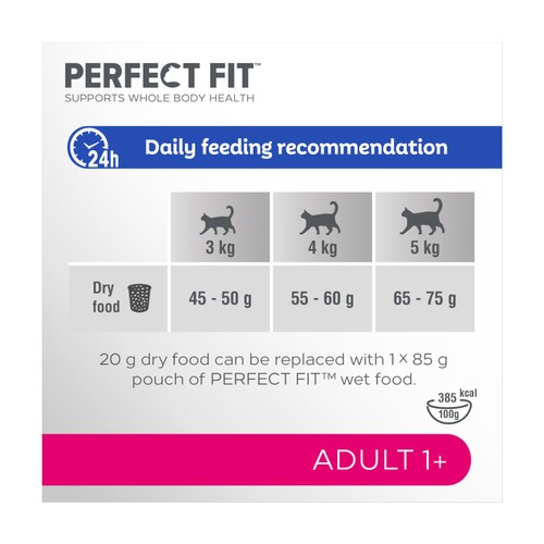 Perfect Fit Advanced Nutrition Adult Complete Dry Cat Food Salmon 