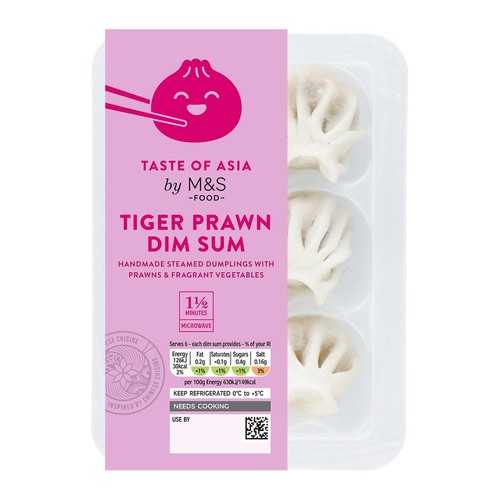 M&S 6 Steamed Prawn Dim Sum