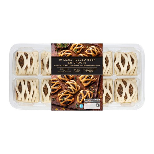M&S Collection 10 Mini Pulled Beef En Croutes
