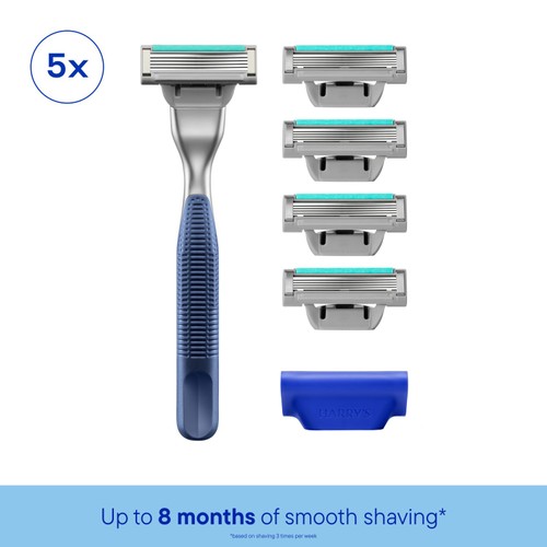 Harry's Plus Razor and 5 Blades Tide Set
