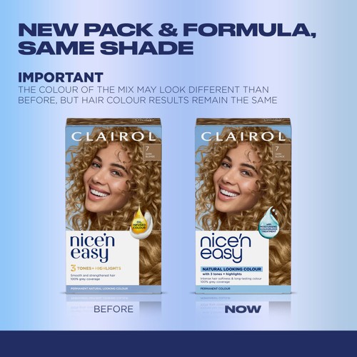 Clairol Nice'n Easy Hair Dye, 7 Dark Blonde