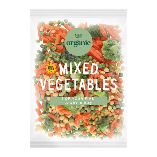 M&S Organic Mixed Vegetables Frozen