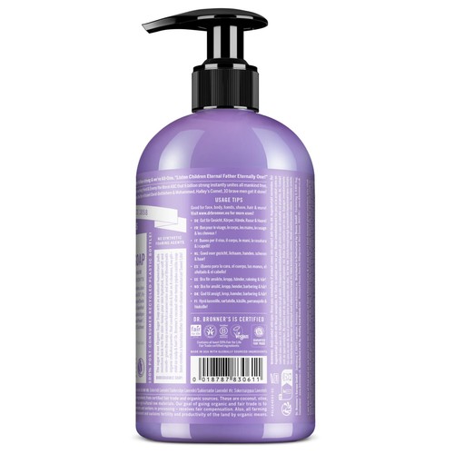 Dr. Bronner's Lavender Organic Multi-Purpose Pump Soap