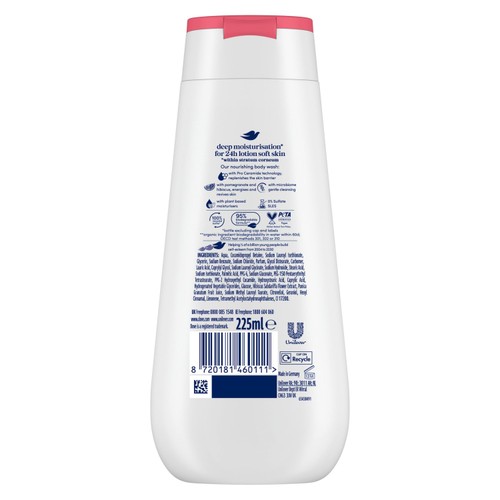 Dove Reviving Advanced Care Body Wash Shower Gel Pomegranate & Hibiscus