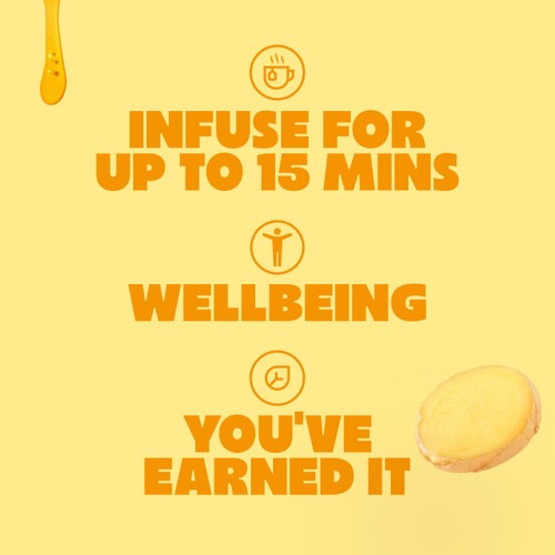 Pukka Organic Lemon, Ginger&Manuka Honey Tea x20 Compostable Herbal TeaBags