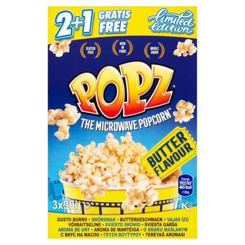 Popz Microwave Butter Popcorn