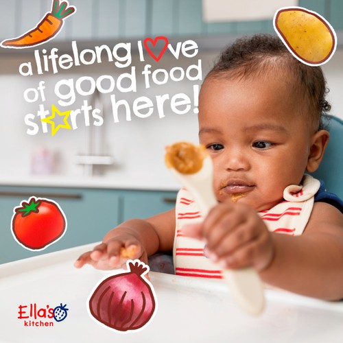 Ella's Kitchen Carrot & Parsnip Melty Puffs Baby Snack 6+ Months