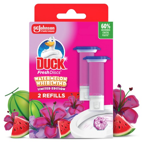 Duck Fresh Disc Duo Refills Watermelon Whirlwind