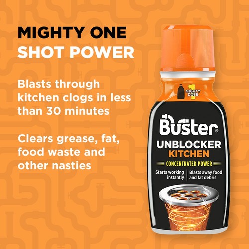Buster Kitchen Drain Unblocker Mighty 1 Dose