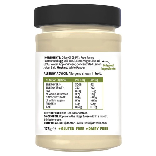 Dr Will's All Natural Olive Oil Mayonnaise