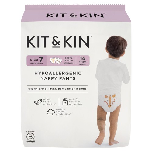 Kit & Kin Hypoallergenic Nappy Pants Size 7 (17+kg)