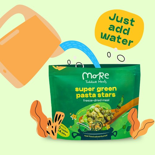 More Toddler Meals, Super Green Pasta Stars