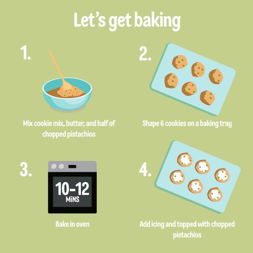 Dr. Oetker Pistachio Cookie Mix