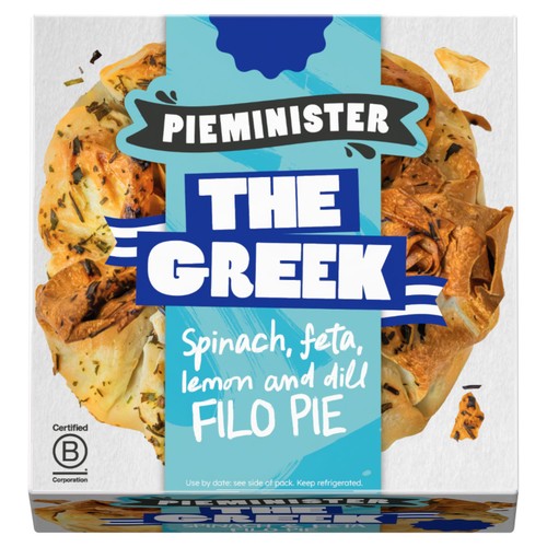 Pieminister The Greek Filo pie with Spinach, Feta, Lemon & Dill