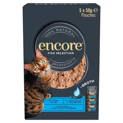 Encore Cat Broth Pouch Fish Selection