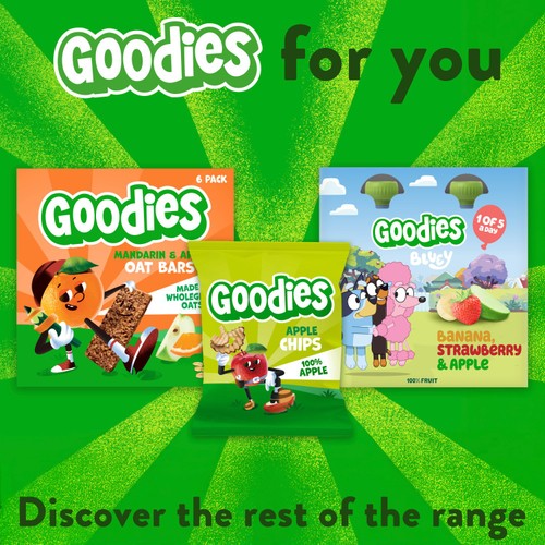 Goodies Kids Snack Mandarin & Apple Oaty Bars Multipack