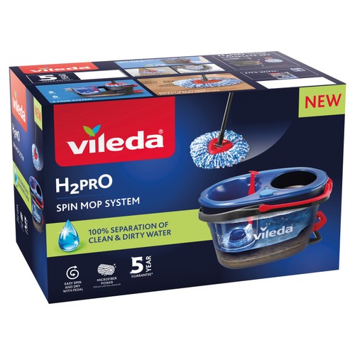 Vileda H2PrO Spin Mop & Bucket System