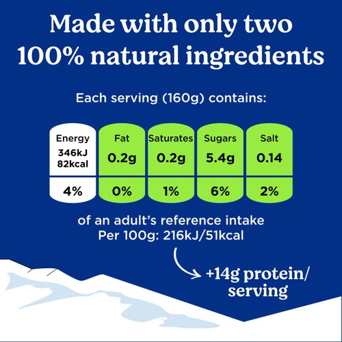 Danone Skyr High Protein 0% Fat Natural Yoghurt Big Pot
