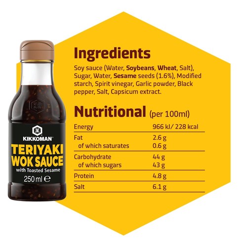 Kikkoman Toasted Sesame Teriyaki Wok & Stir Fry Sauce
