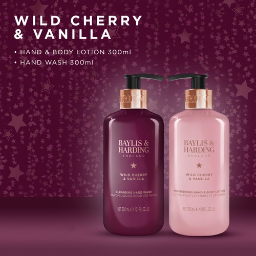 Baylis & Harding Wild Cherry & Vanilla Luxury Hand Care Gift Set