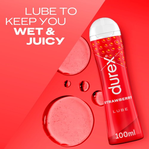 Durex Strawberry Lube Water Based Flavoured Edible