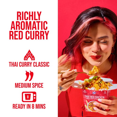 Kitchen Joy Thai Red Chicken Aromatic Coconut Curry with Jasmine Rice
