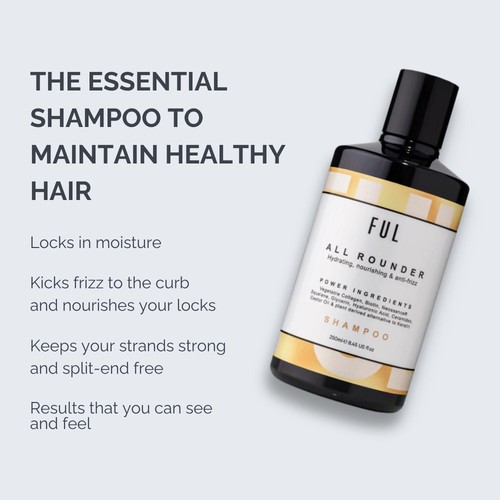 FUL All-Rounder Shampoo for Dry, Damaged & Frizzy Hair